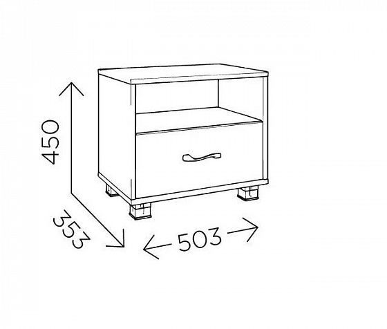 Тумба прикроватная "Доминик" М10 - Размеры