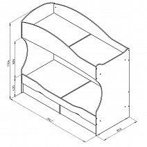 Кровать двухъярусная "Дельта" №20