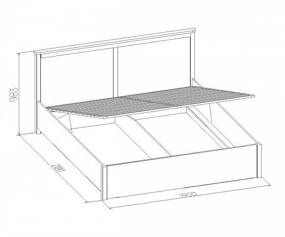 Кровать с подъемным механизмом (1800 мм) "Шерлок" №41.2 - Кровать с подъемным механизмом (1800) №41.