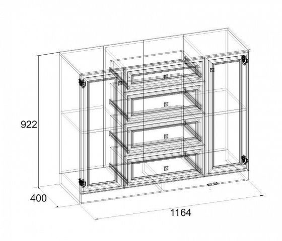Комод 91 "Paola" - Схема