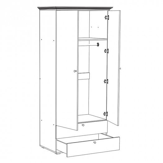 Шкаф платяной "Валенсия" - Схема