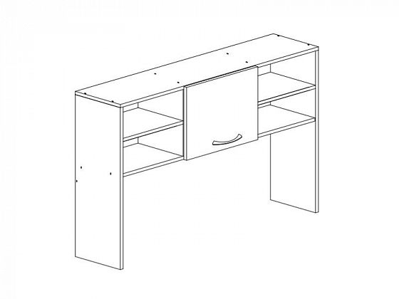 Стол с тумбой и надстройкой "ДМ" - Схема надстройки
