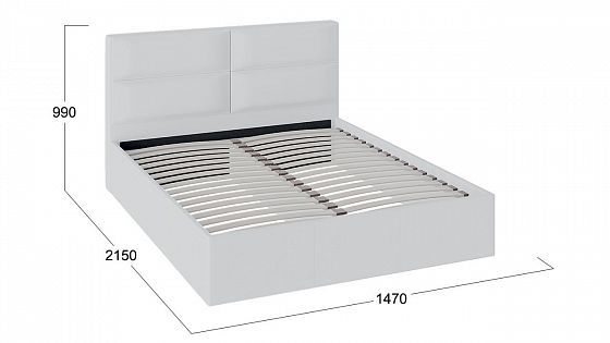 Кровать "Глосс" 1400 арт. ТД-319.01.05 - размеры