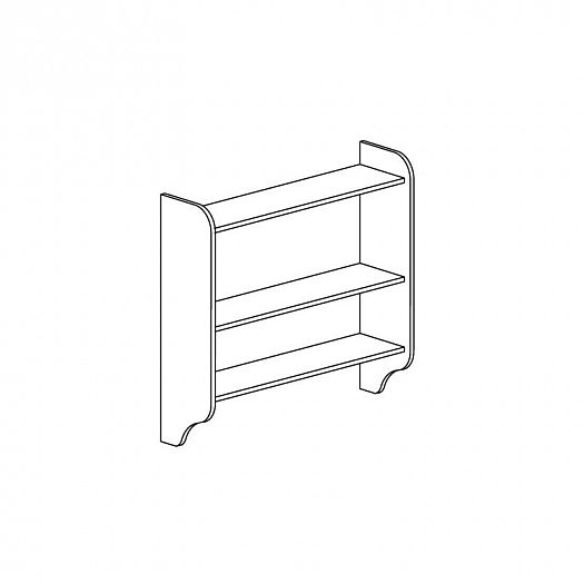 Навесная полка "Прованс" №407 - Навесная полка "Прованс" №407, схема