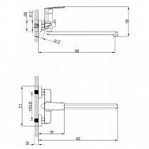 Смеситель для ванны и душа "Онли" SM313502AA(A)